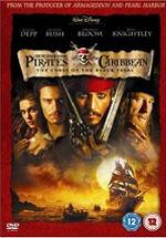 Pirates of the Carribean : The curse of the Black Pearl DVD front cover