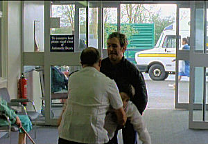 Colin drop Gary off at the hospital